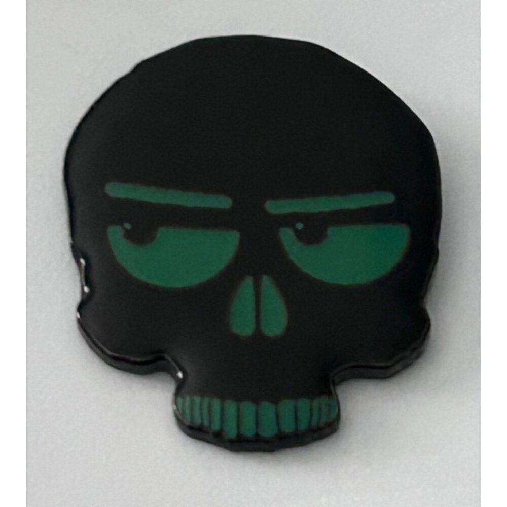 Ranger Eye Black & Green Skull Enamel Lapel Pin